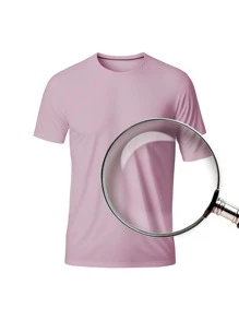 Men T-Shirts - 淺粉色 - 查看 6