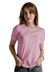 Men T-Shirts - 淺粉色 - 查看 5