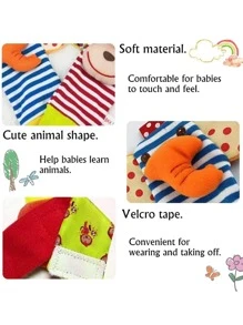 Baby Rattles Toys , Infant Newborn Baby Toys  Girl Boy Gifts Set With Wrist Rattle Socks (Some Parts May Be Random) - Multicolor - View 3