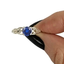 Fine Single Ring - Royal Blue - View 6
