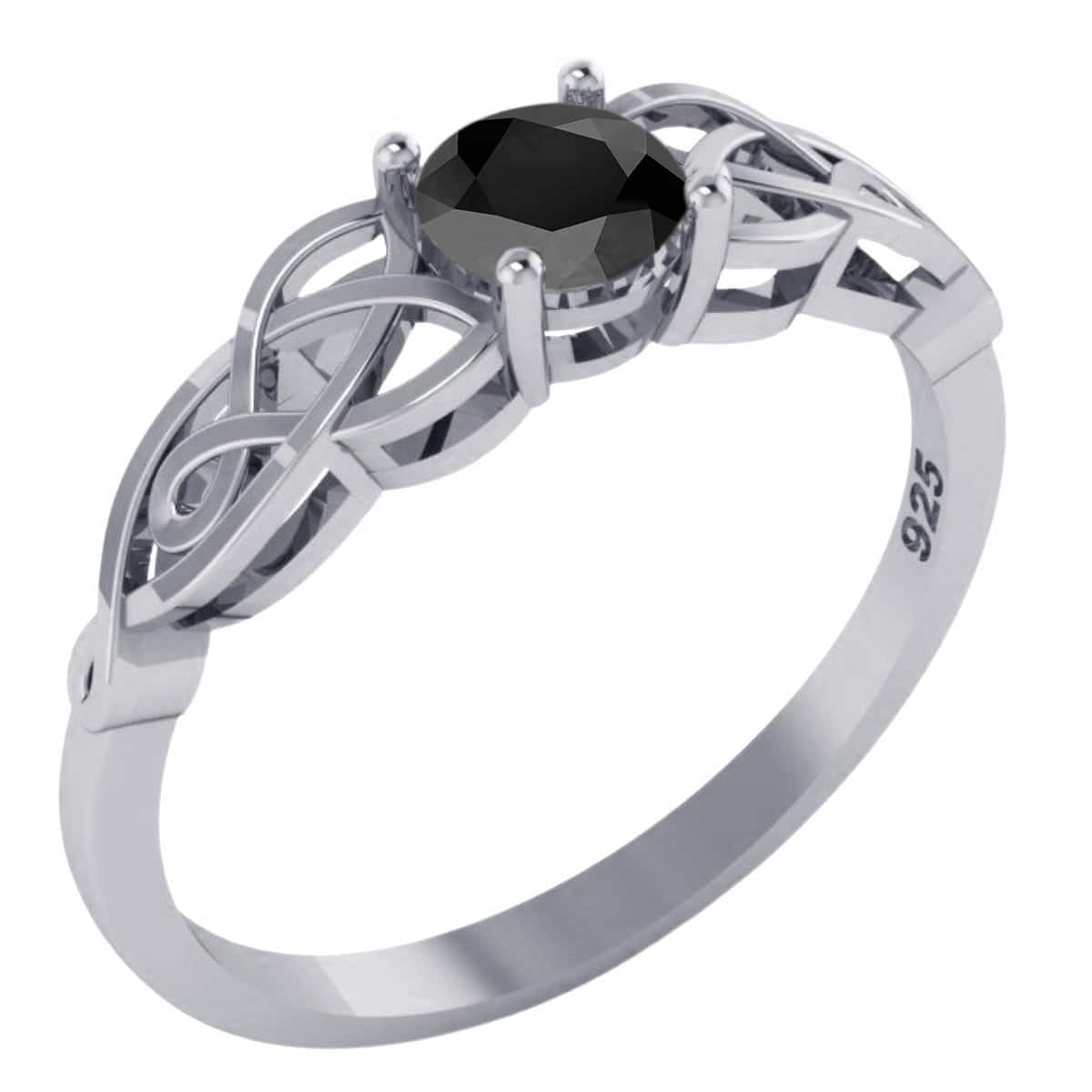 Fine Single Ring - Black - View 1