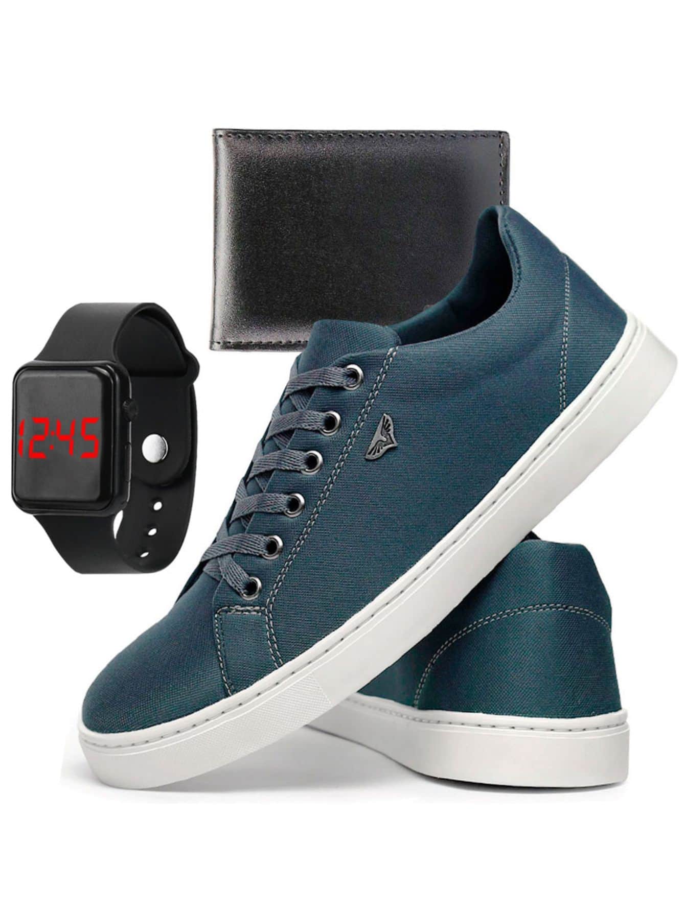 Men Sneakers - 深灰色 - 查看 1