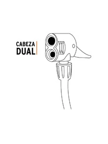 Bomba manual para inflar, 80 PSI - Amarillo - Ver 3