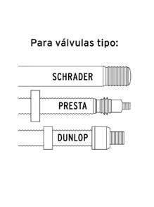 Bomba manual para inflar, 80 PSI - Amarillo - Ver 2