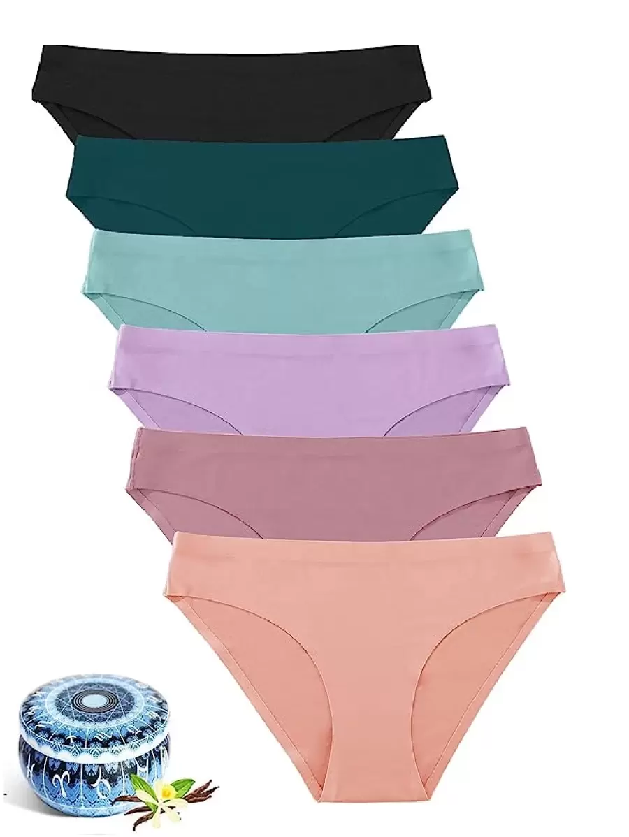 6 Pcs Invisible Women's Panties - Multicolor - View 1