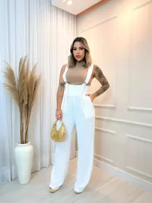 Women Jumpsuits - 白色 - 查看 1