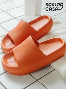 Non-Slip Foam Eva Sponch Flip Flop Sandal For Bathroom - 橘色 - 查看 2