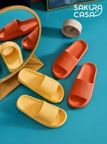 Non-Slip Foam Eva Sponch Flip Flop Sandal For Bathroom - 橘色 - 查看 4