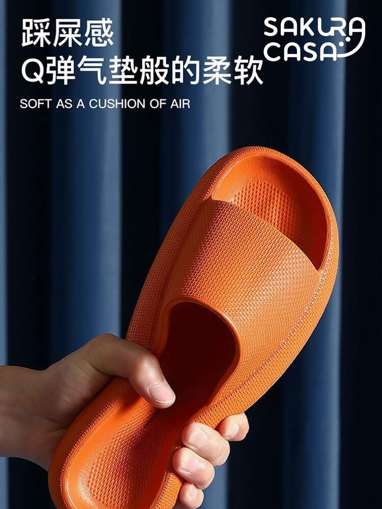 Non-Slip Foam Eva Sponch Flip Flop Sandal For Bathroom - Orange - View 5