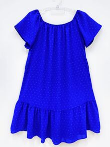 olinka modas Plus Size Dresses - Royal Blue - View 3