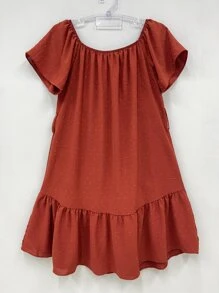 olinka modas Plus Size Dresses - 亮橙色 - 查看 3