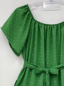olinka modas Plus Size Dresses - Verde - Ver 2