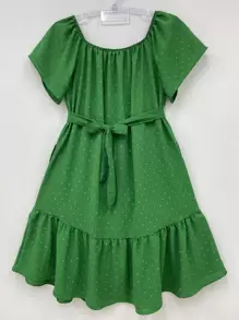 olinka modas Plus Size Dresses - Verde - Ver 1