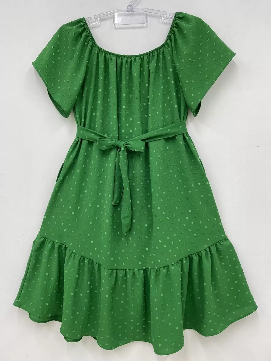 olinka modas Plus Size Dresses - Verde - Ver 1