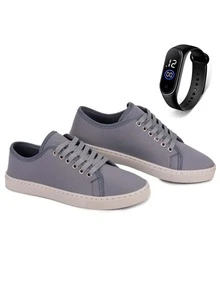 Men Sneakers - 深灰色 - 查看 1