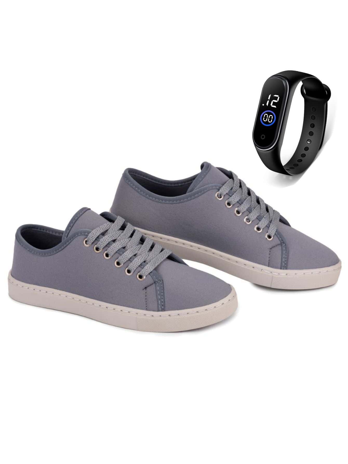 Men Sneakers - 深灰色 - 查看 1