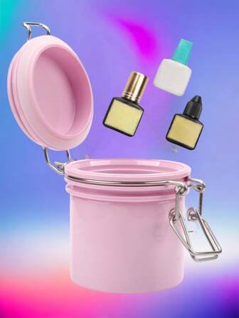 CONTENEDOR TANQUE ALMACENAMIENTO PEGAMENTO DE PESTAÑAS CARBON ACTIVO EXTENSIONES