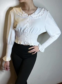 Women Tops - 白色 - 查看 1