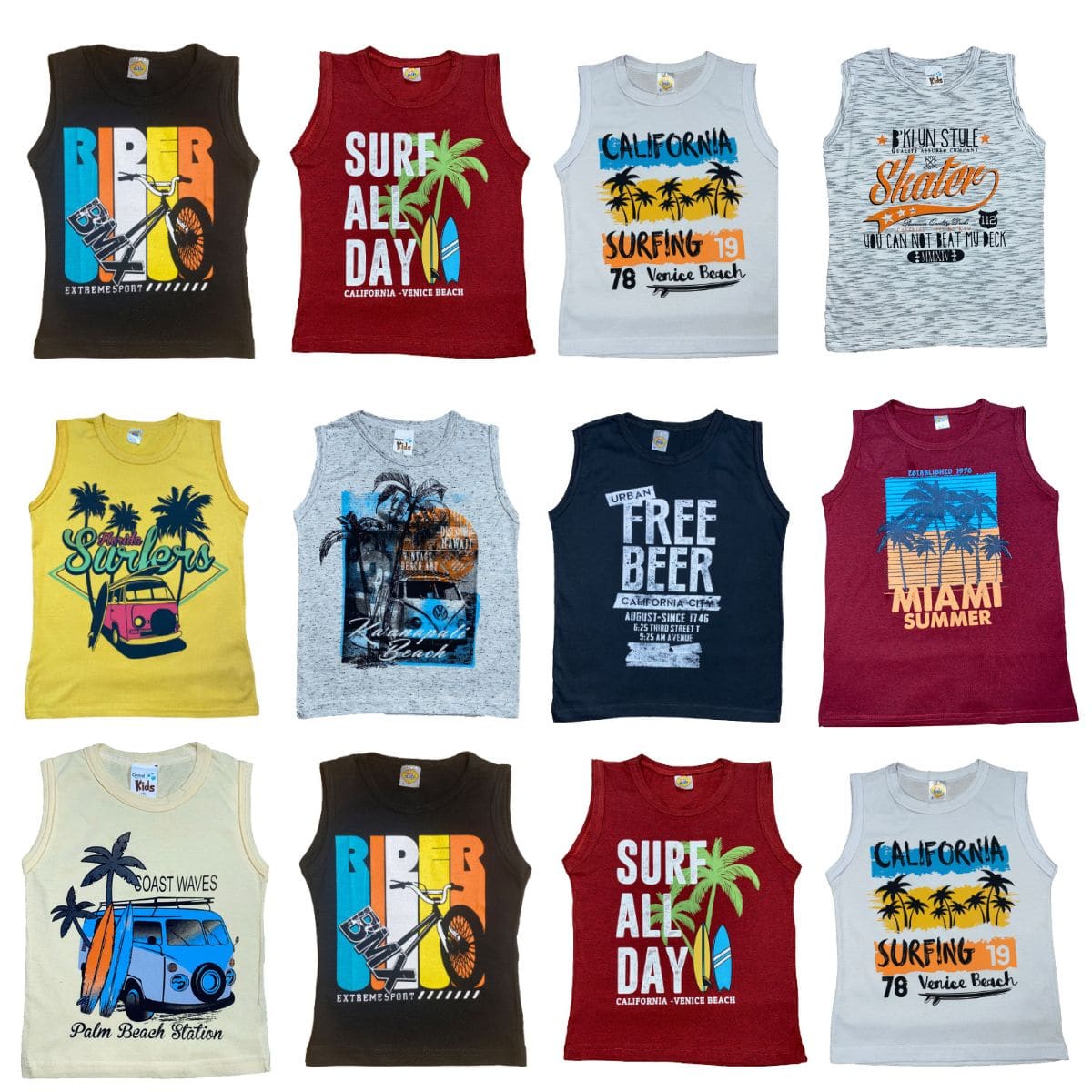 Tween Boys Tanks - 彩色 - 查看 1