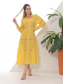 Women Cover Ups - 黃色 - 查看 1