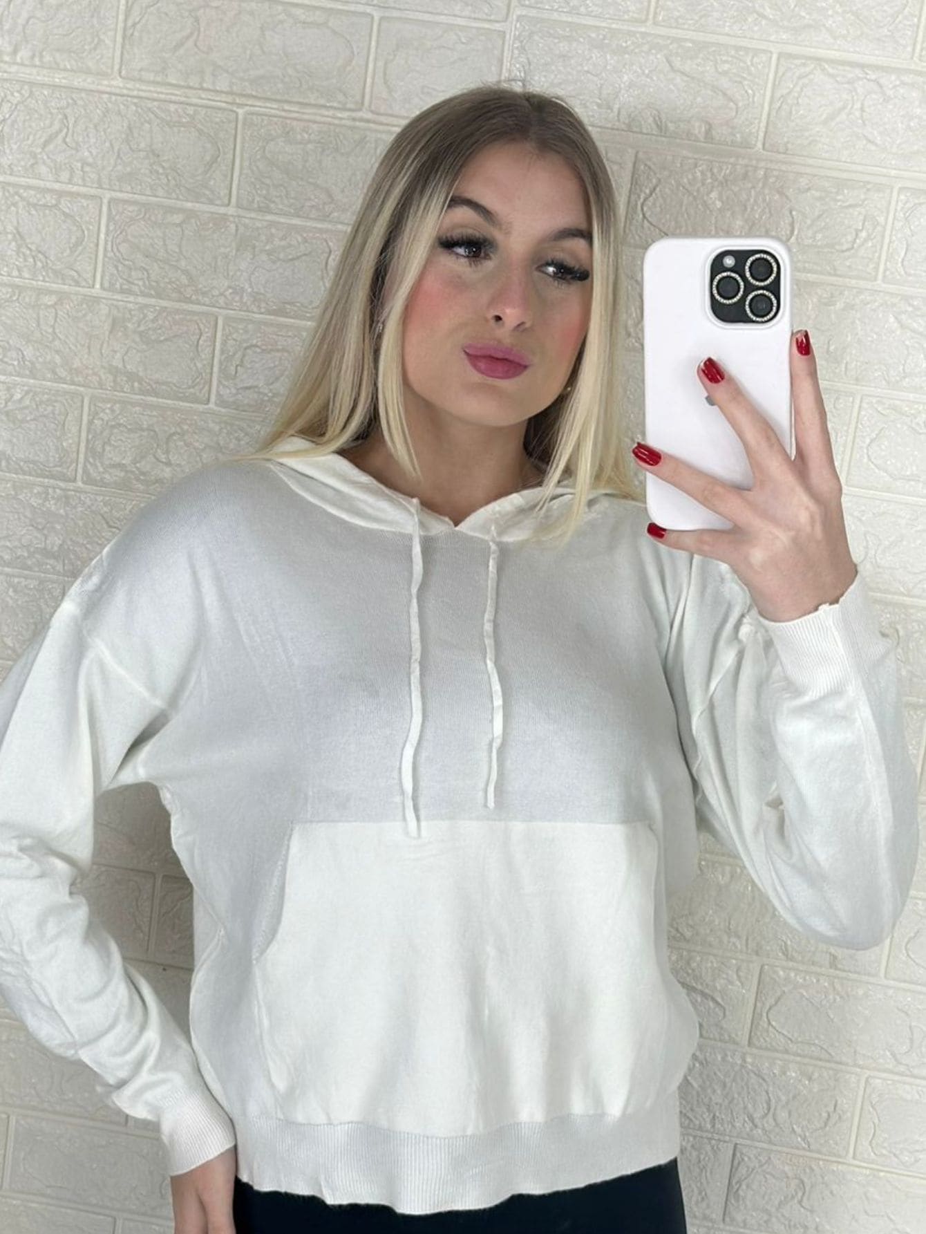 Women Coats - 白色 - 查看 1