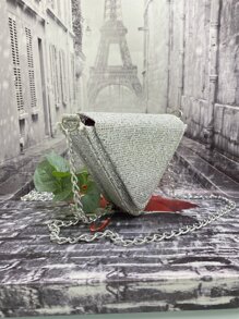 Women Clutches - 銀色 - 查看 2