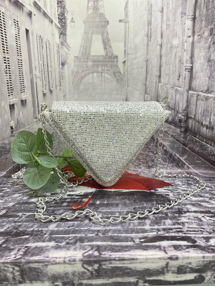 Women Clutches - 銀色 - 查看 1