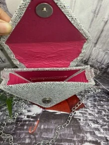 Women Clutches - 銀色 - 查看 3
