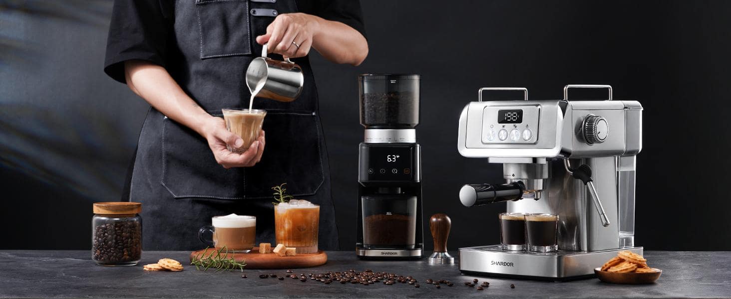 20 Bar Expresso Coffee Machine,SHARDOR ,With Milk Frother Steam Wand