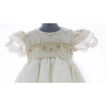 Vestido para Niña Beige de Bautizo 3400 Tallas 0 a 2 Años - Beis - Ver 5