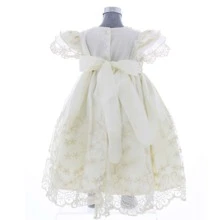 Vestido para Niña Beige de Bautizo 3400 Tallas 0 a 2 Años - Beis - Ver 4