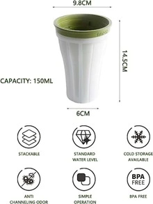Cup DIY Smoothie Cup For Making Ice Cream Summer Spill Proof Smoothie Cup Cooling Cup - 彩色 - 查看 1