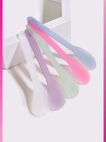 5pcs Multicolor, Face Cream Makeup Tool Mask Stick Mask Scraper Makeup Tool Stirring Spoon for Blending and Sampling