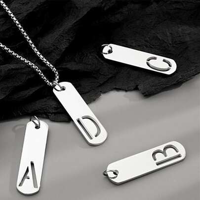 A-Z字母字母吊墜吊墜適用於DIY製作首飾類項鍊