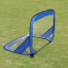 一款可折疊彈出式足球門，帶手提袋，適合室內和室外使用，易於組裝，適合兒童訓練、後院和草坪玩耍 - 藍白色 - 查看 5