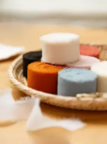 1 cuộn/2 cuộn Vải tua rua thủ công tự làm Quà tặng Ruy băng chiffon, Ruy băng xanh da trời 197*1,5 inch Thích hợp cho Thiệp mời đám cưới, Bó hoa cô dâu, Bao bì quà tặng, Đồ thủ công tự làm, Làm nơ, Giáng sinh - Màu xanh nhạt - Xem 4