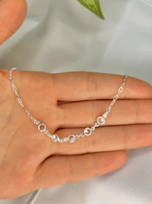 Pulseira Zirconia Prata 925 Ponto de Luz - Prata - Visão 3