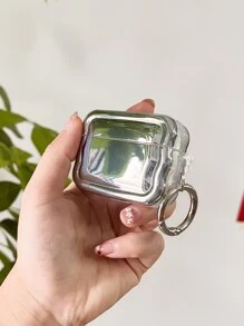 Vỏ bảo vệ Airpods Pro Wave mạ điện - Bạc - Xem 4
