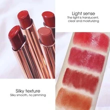 MANSLY bosque Luz reflexión  transparente Lápiz labial , larga duración hidratante , no es fácil a o mancha , alto color - 1 Orange - Ver 4