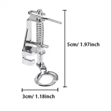 縫紉配件刺繡腳帶運動金屬彈簧行動和合適的適用於全部縫紉機 - 銀色 - 查看 3