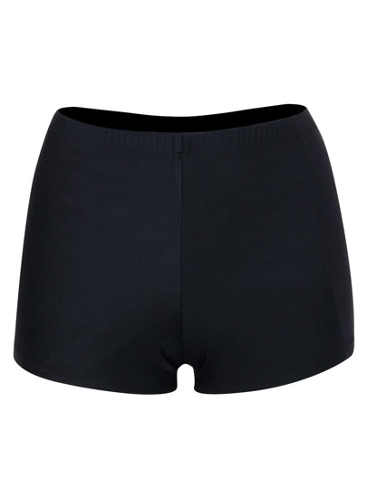 Plus Size Solid Bikini Shorts Summer