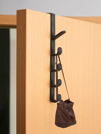 1入組門上衣架鉤,壁掛式外套架,臥室門衣架,壁掛式收納架,衣服,帽,外套鉤不附帶鑽孔