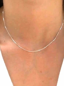 Corrente Veneziana Prata 925 40cm - Corrente Veneziana - Visão 2
