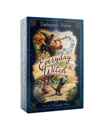 1 件日常女巫塔罗牌，塔罗牌收纳盒，祭坛布塔罗牌