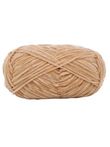 DUWEN 1pc 2mm Chenille Yarn Velvet Yarn Edelweiss No. 2 DIY Hand-Knitted For Baby Doll Sweater