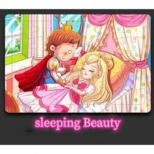 1套裝孩子們動物恐龍聖誕公主卡通木頭平底拼圖嬰兒早期教育益智玩具(隨機風格) - 彩色 - 查看 4