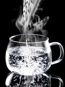 1入組耐熱玻璃牛奶杯子帶手柄,早餐杯子,早晨杯子,杯子,微波安全的,300毫升 - 白色 - 查看 2