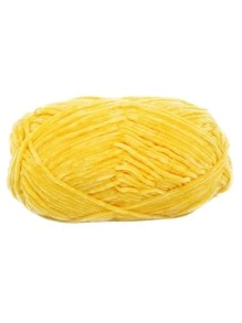 DUWEN 2mm Chenille Yarn Edelweiss No. 2 DIY Hand-Knitted For Baby Doll Sweater