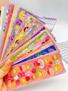 10入組隨機卡通貼紙 - 彩色 - 查看 1