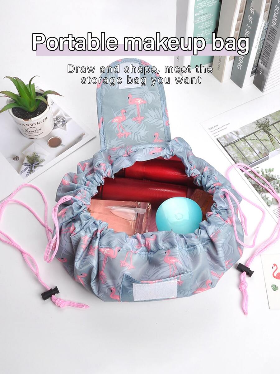 火烈鳥圖案時尚化妝包